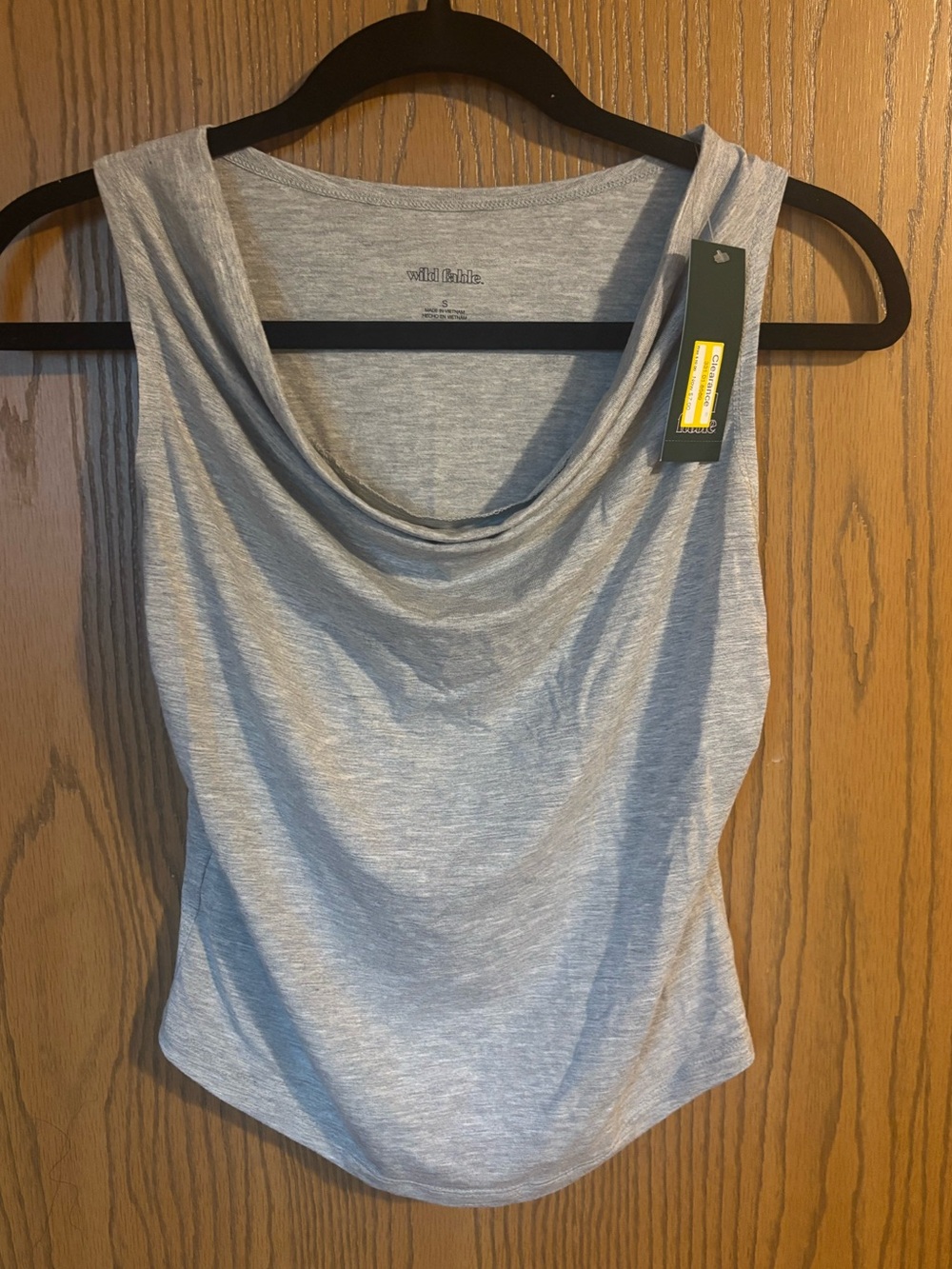 wild fable Light Gray Draped Neck Camisole